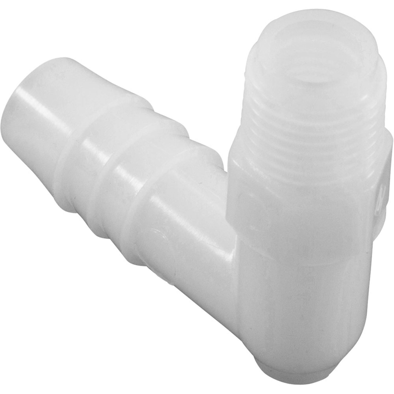 Barb Adapter, 3/8"b x 1/8"mpt, 90 Degree, Nylon