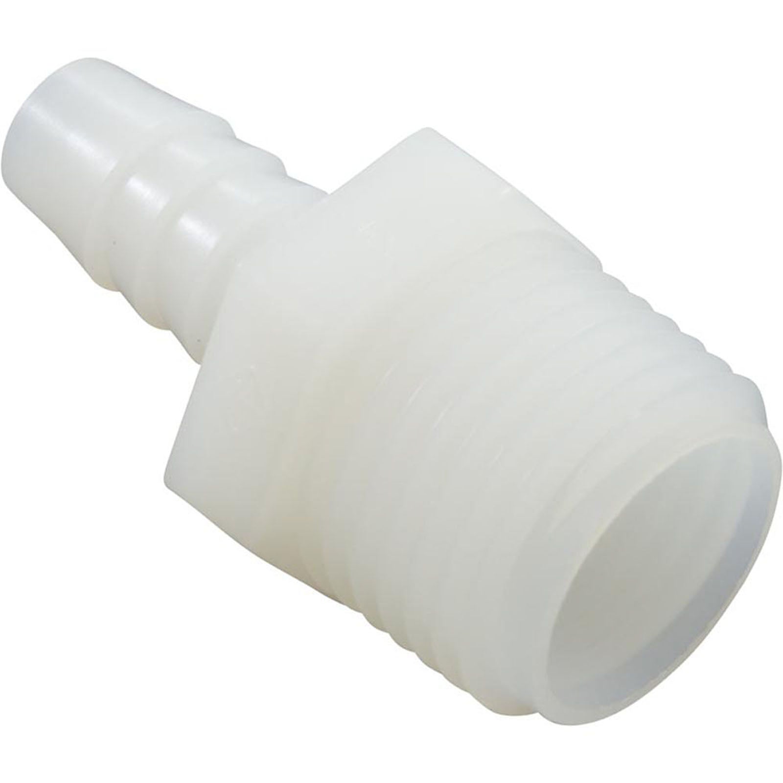 Barb Adapter, 3/8" Barb x 1/2" Male Pipe Thread, Nylon