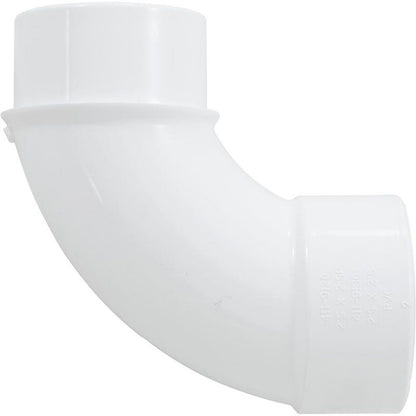 90 Elbow, Sweep, Waterway, 2" Slip x 2" Spigot