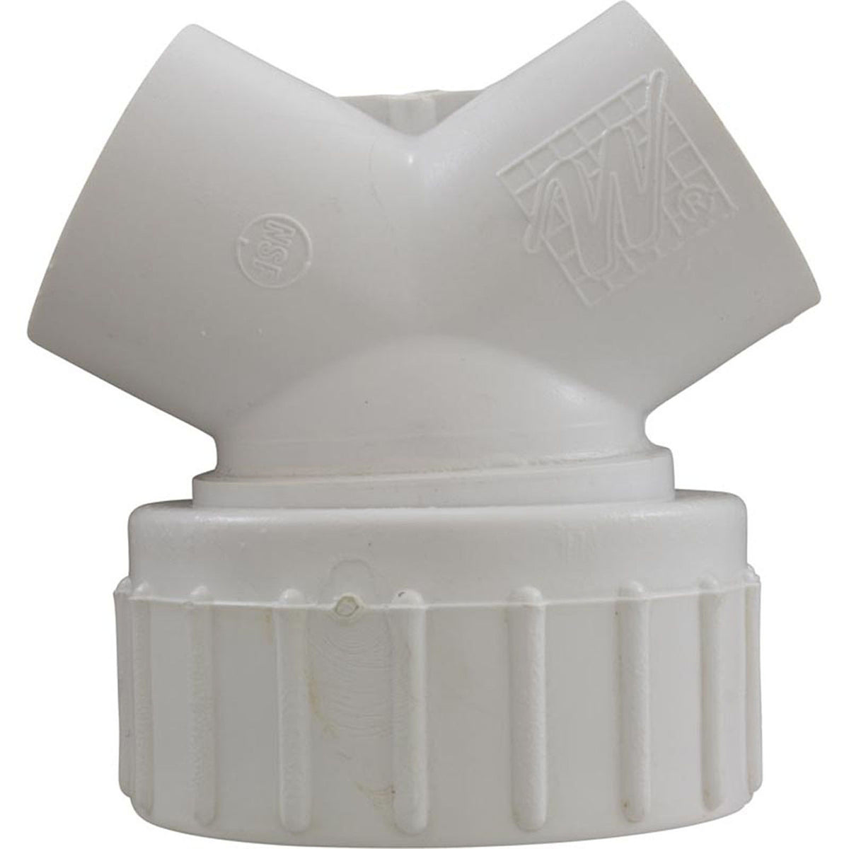 45 Wye, 1-1/2" Male Buttress Thread 1" Slip x Union, Low Pro