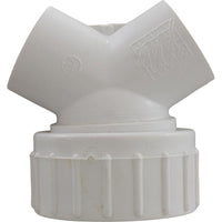 45 Wye, 1-1/2" Male Buttress Thread 1" Slip x Union, Low Pro