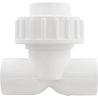 Union, Tee, Syllent, 1" Slip, with 40mm Adapter, Low Prof