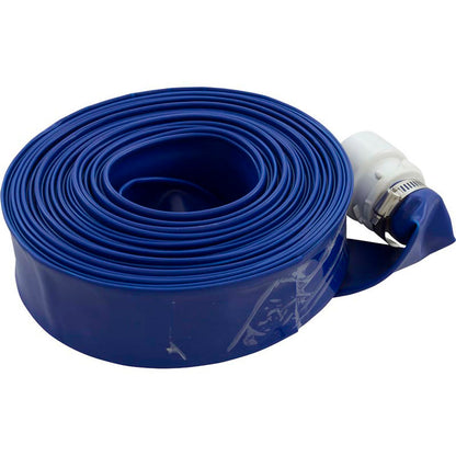 Backwash Hose, Valterra, 1-1/2" x 50ft, w/Clamp & Hose Adapter