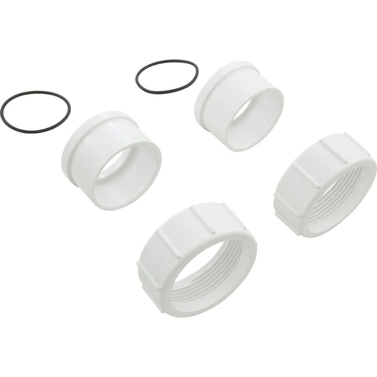 Raccord de pompe, filetage femelle de 2 po x 2 po à glissement, blanc Quantité 2