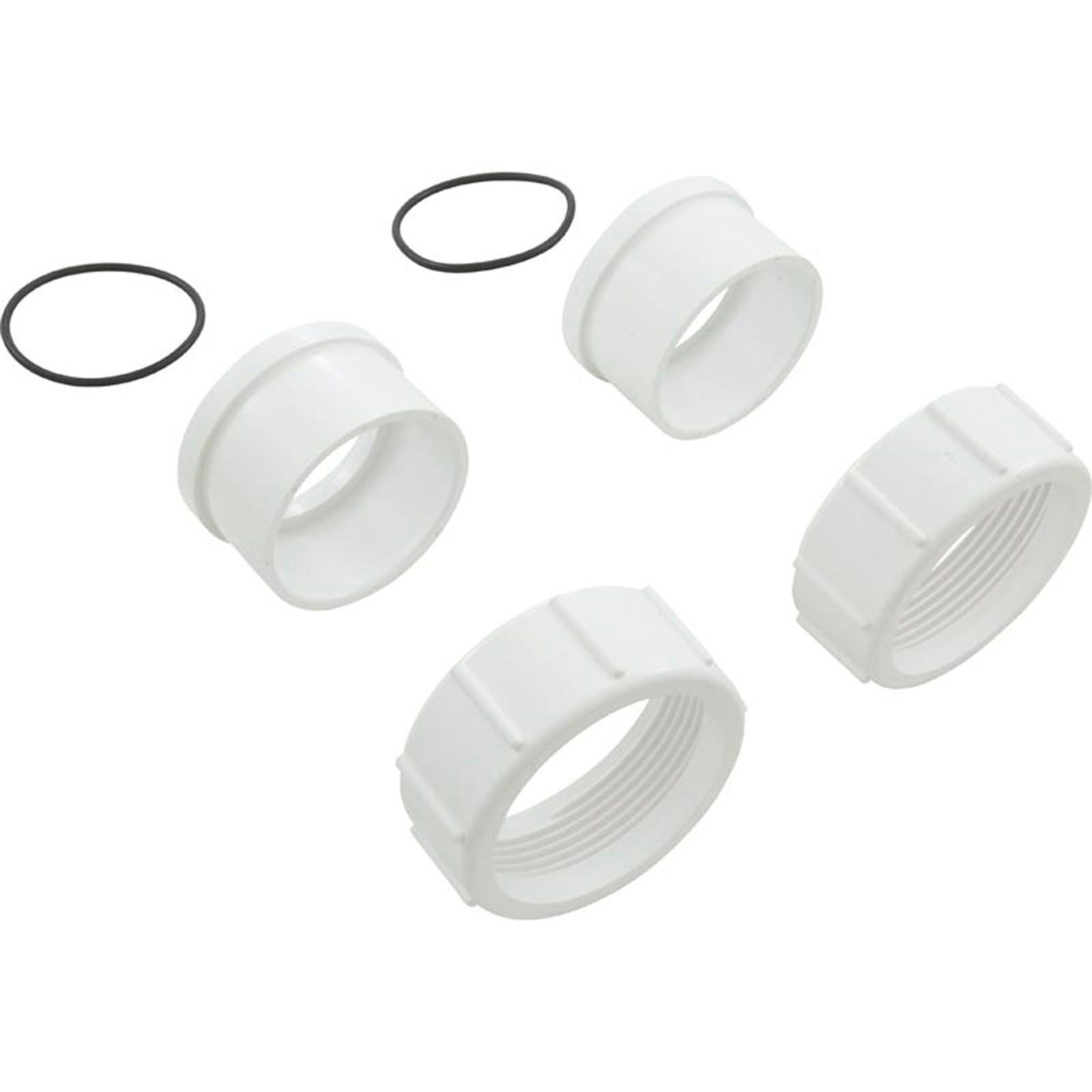 Pump Union, 2"Female Buttress Threadx2" Slip, wht Quantity 2
