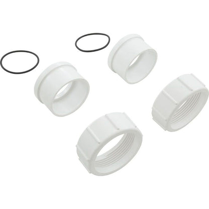 Pump Union, 2"Female Buttress Threadx2" Slip, wht Quantity 2