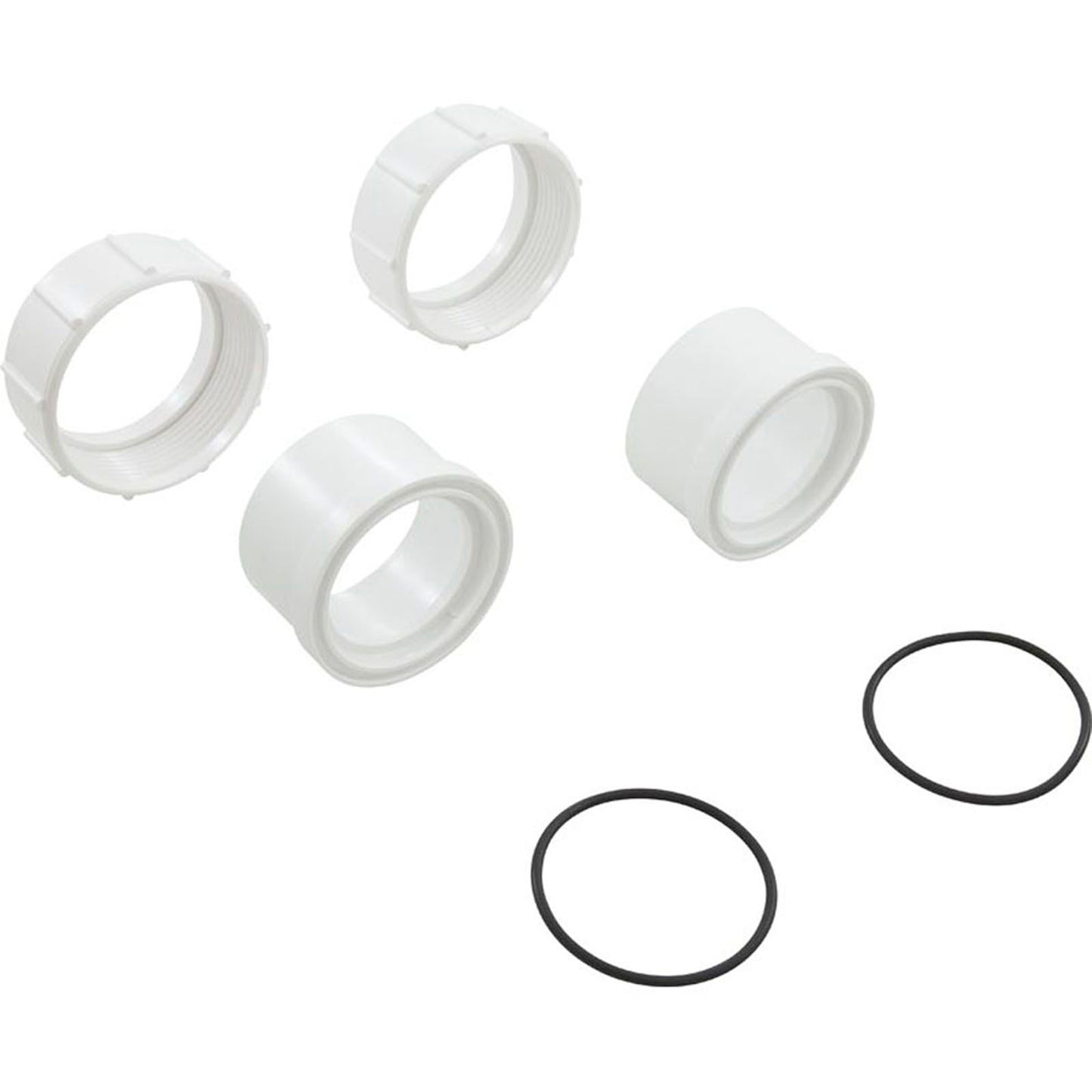 Pump Union, 2"Female Buttress Threadx2" Slip, wht Quantity 2