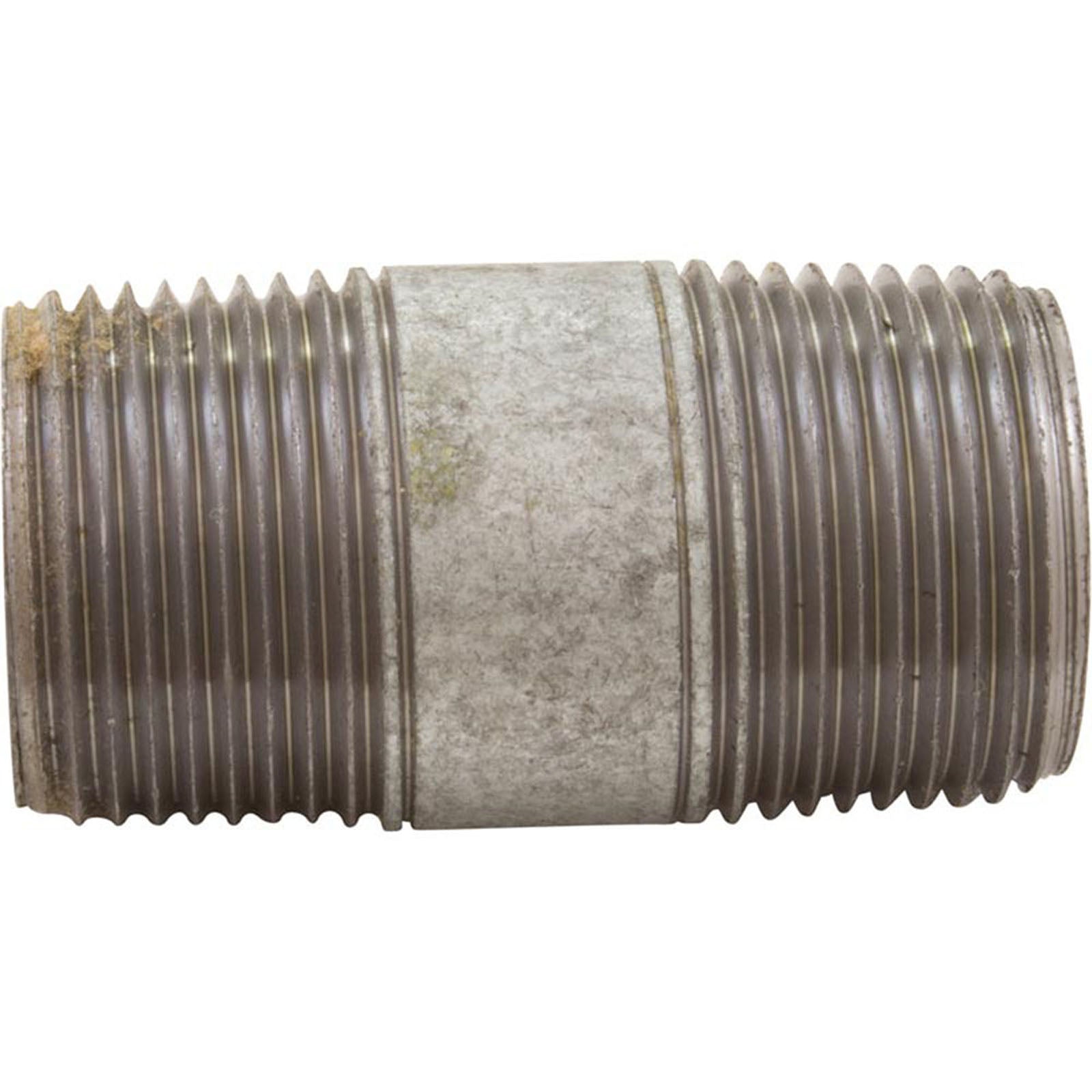 Nipple, Galvanized, 2" x 3/4" Male Pipe Thread