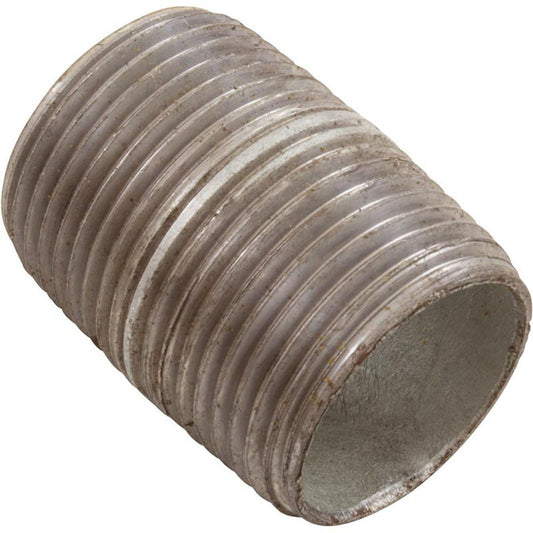 Nipple, Galvanized, 3/4" Male Pipe Thread x Close