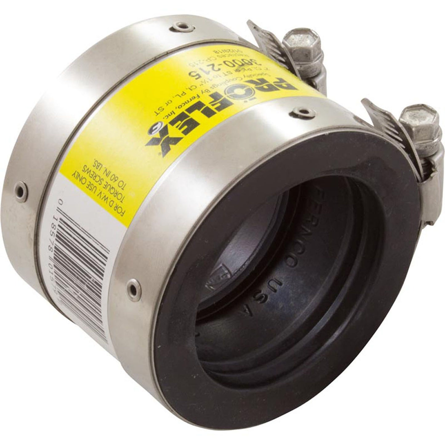 Coupling, No Hub, 2"x 1-1/2"