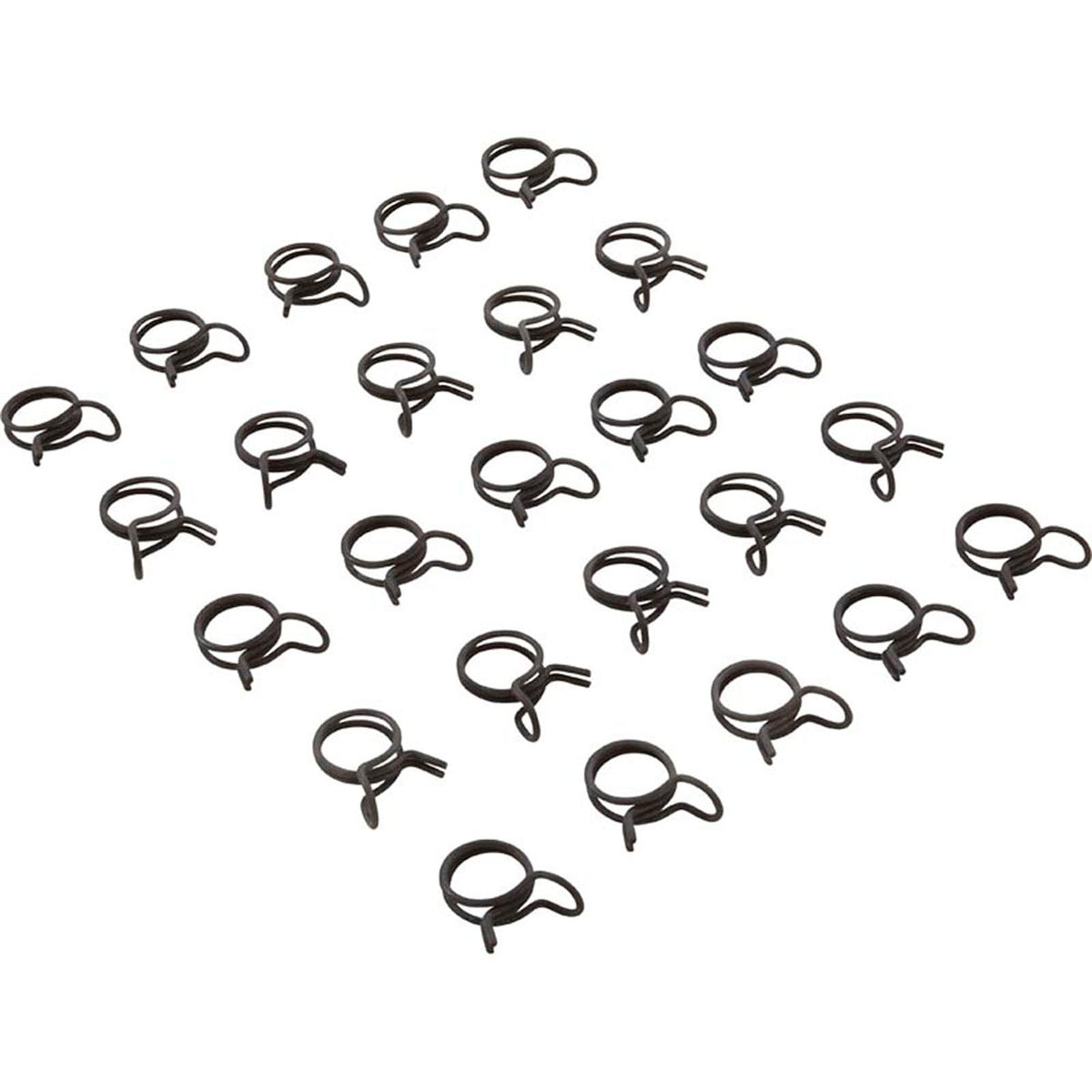 Tubing Clamp, 0.375" Ideal OD, Double Wire, Quantity 25
