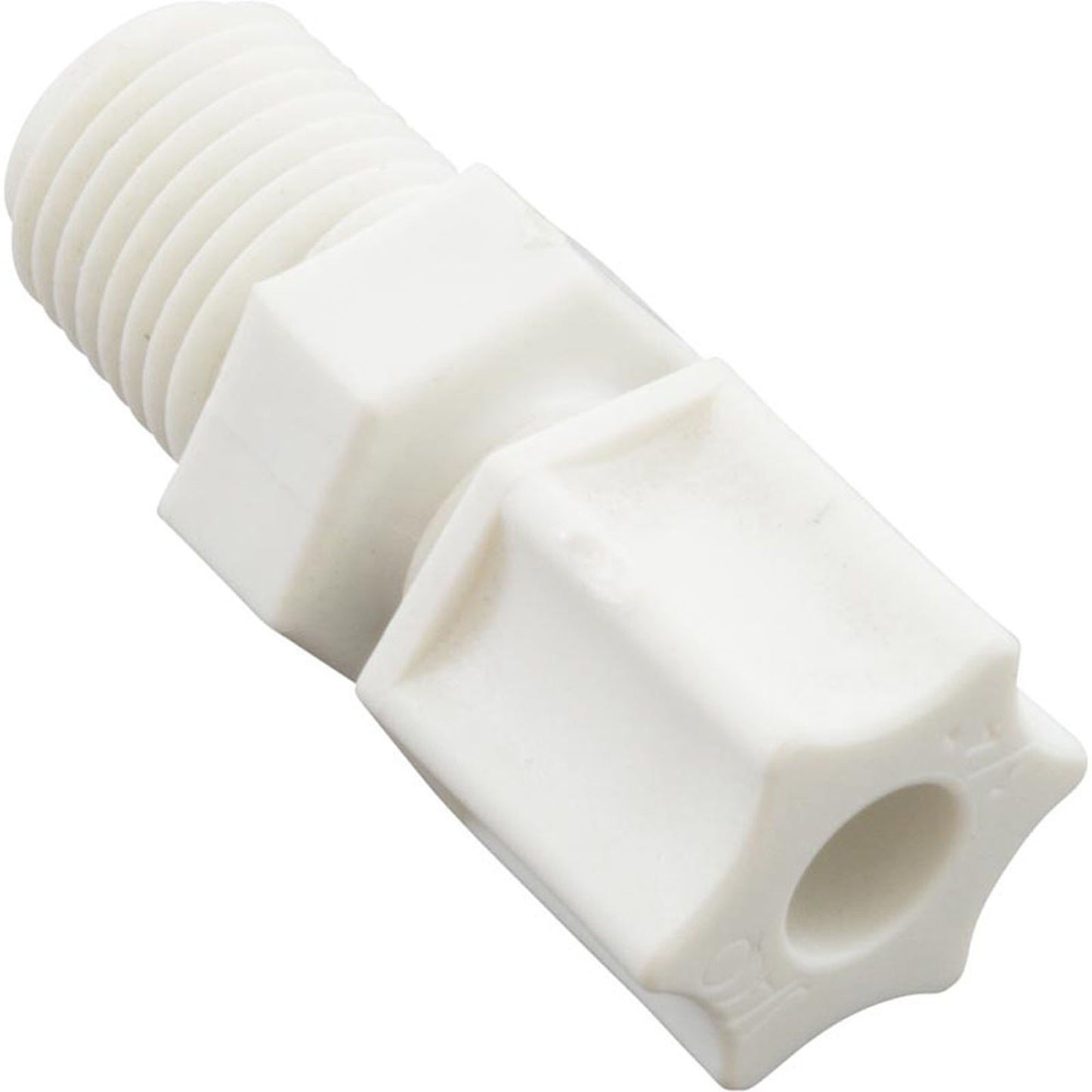 Compression Fitting, Generic, 1/4"mpt x 1/4" Tube, Plastic