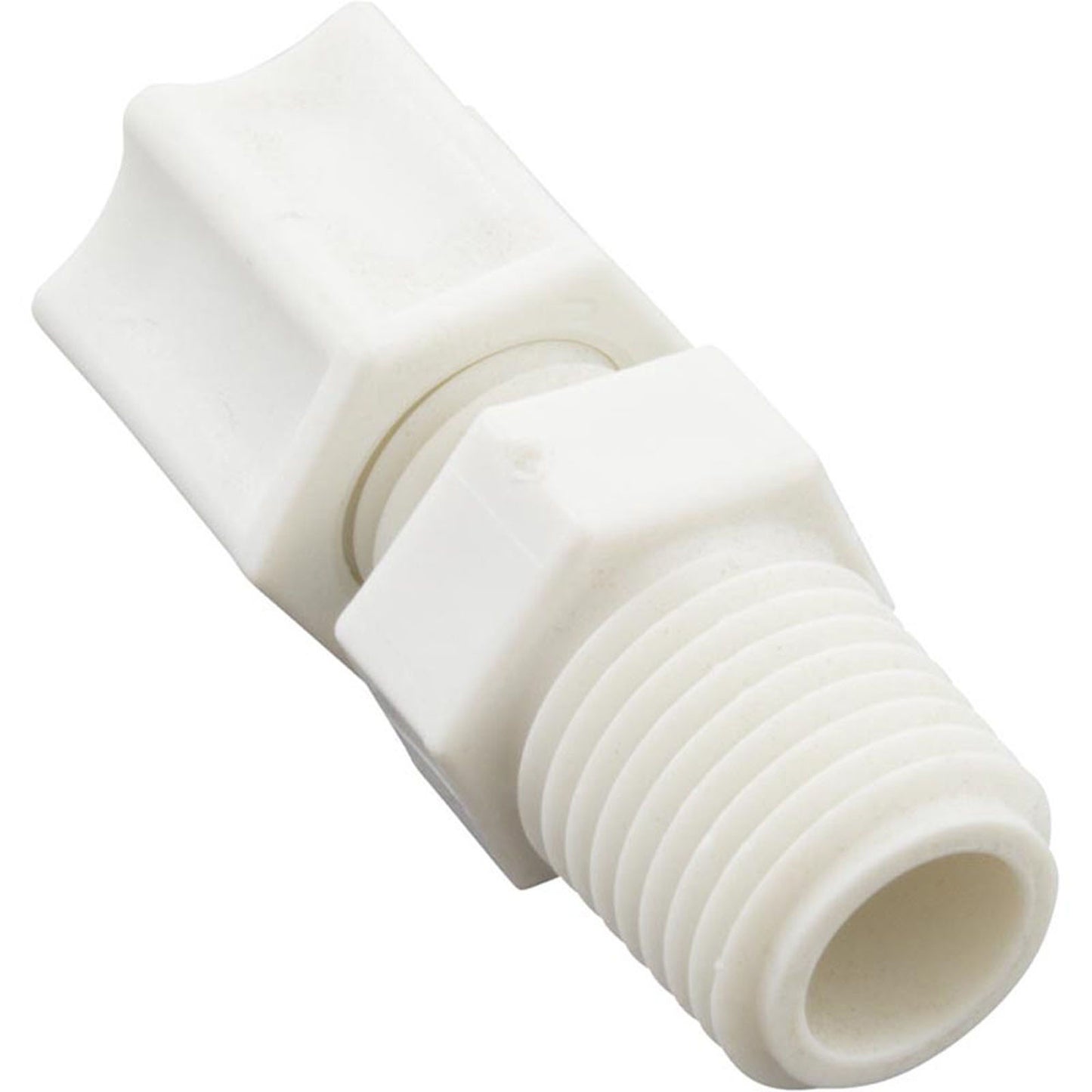 Compression Fitting, Generic, 1/4"mpt x 1/4" Tube, Plastic