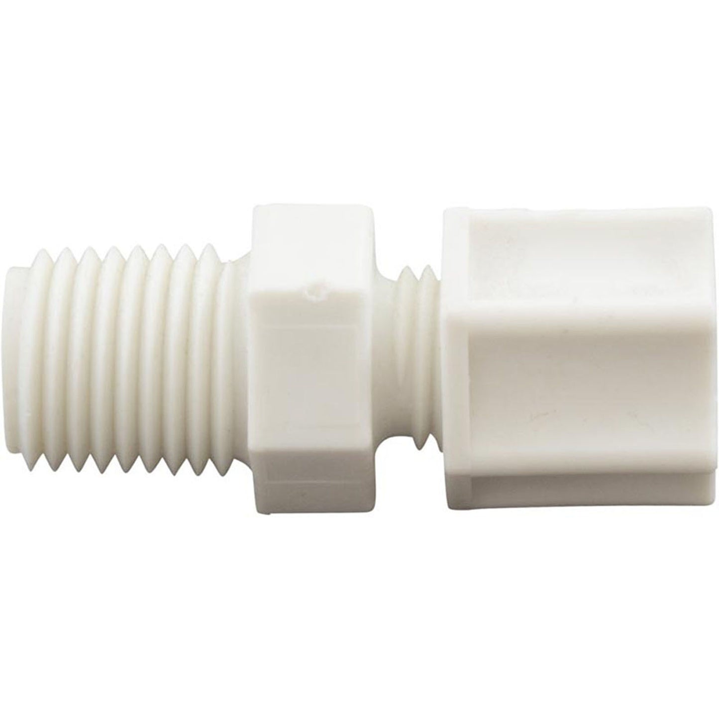 Compression Fitting, Generic, 1/4"mpt x 1/4" Tube, Plastic