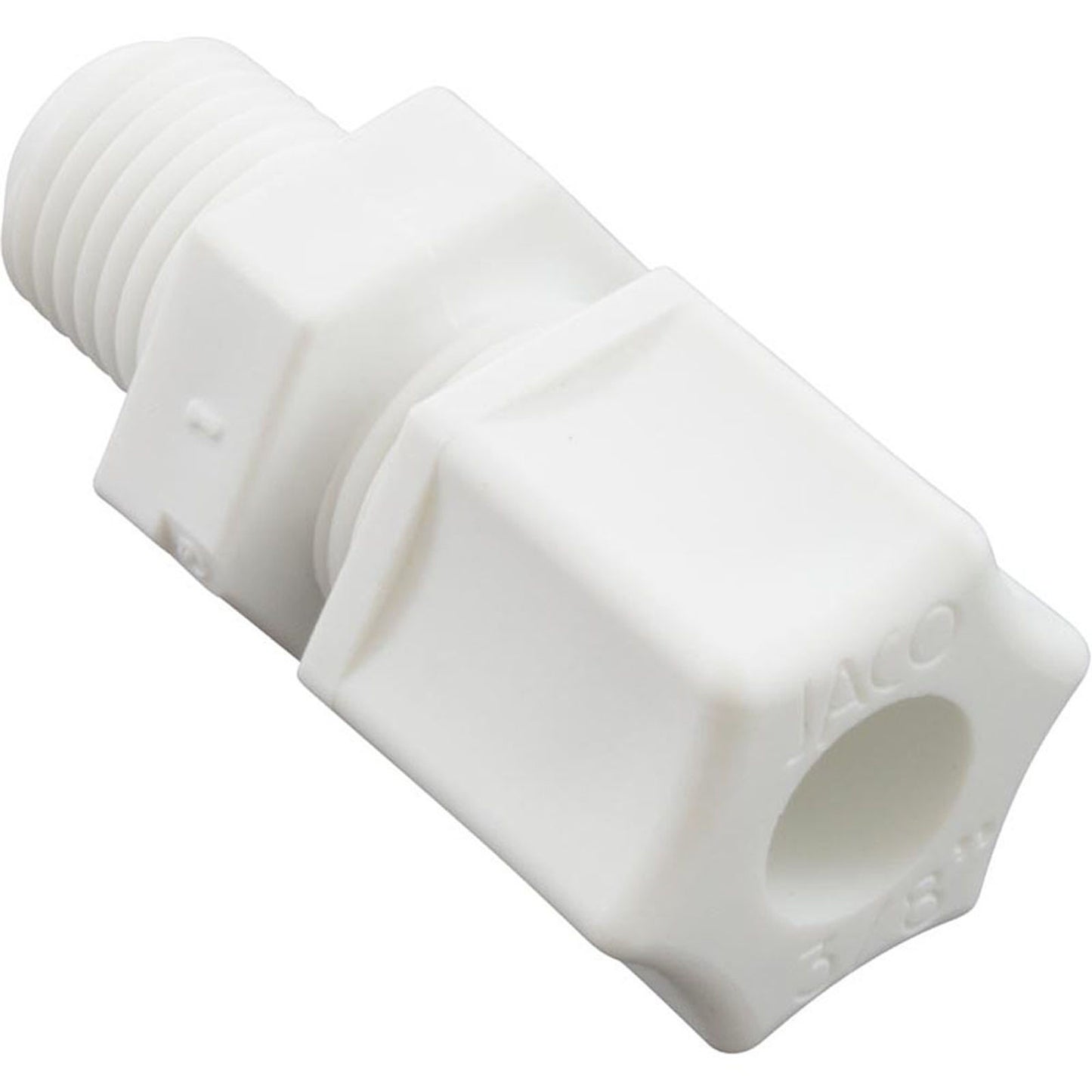 Compression Fitting, Generic, 1/4"mpt x 3/8" Tube, Plastic