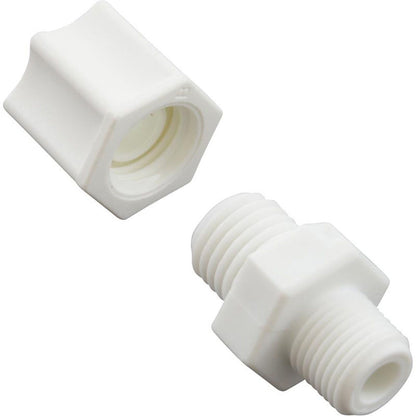 Compression Fitting, Generic, 1/8"mpt x 1/4" Tube, Plastic