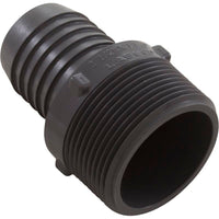 Barb Adapter, Lasco, 1-1/2"mpt x 1-1/4"b, PVC