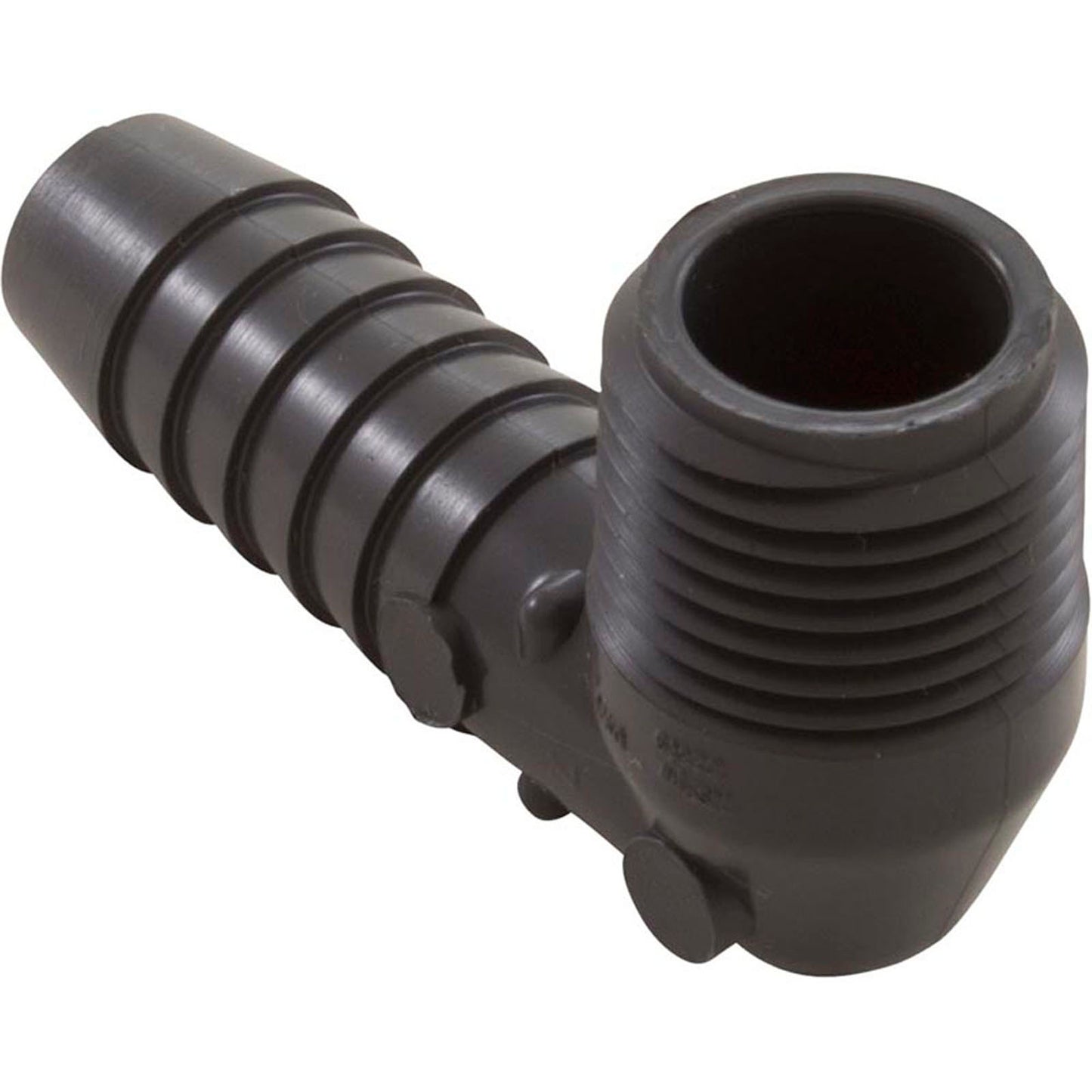 Coude cannelé 90, Lasco, 1/2"mpt x 1/2"b, PVC