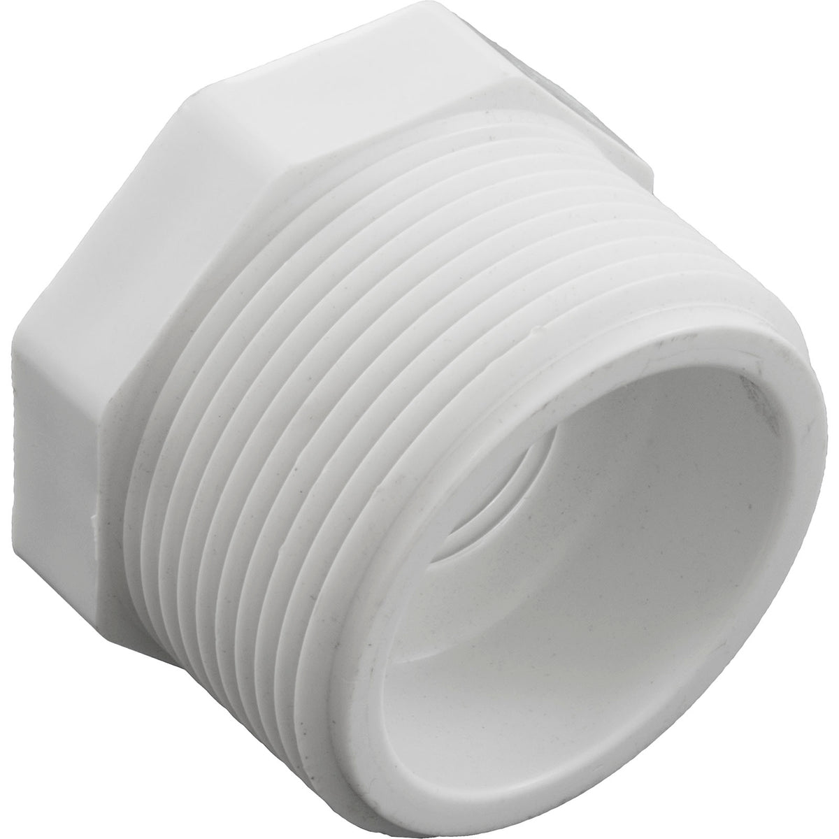 Reducer, Lasco, 1-1/2"mpt x 1/2"fpt, PVC, SCH40