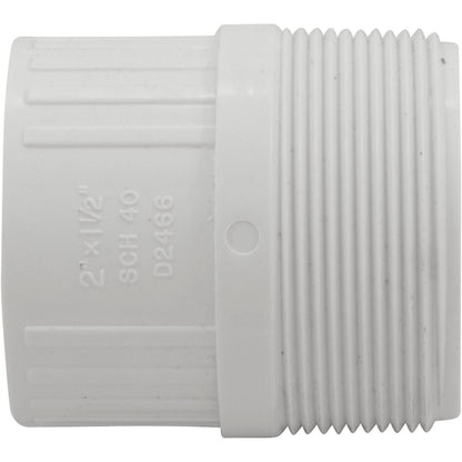 Reducer, Lasco, 2" Male Pipe Thread x 1-1/2" Slip, SCH40 PVC