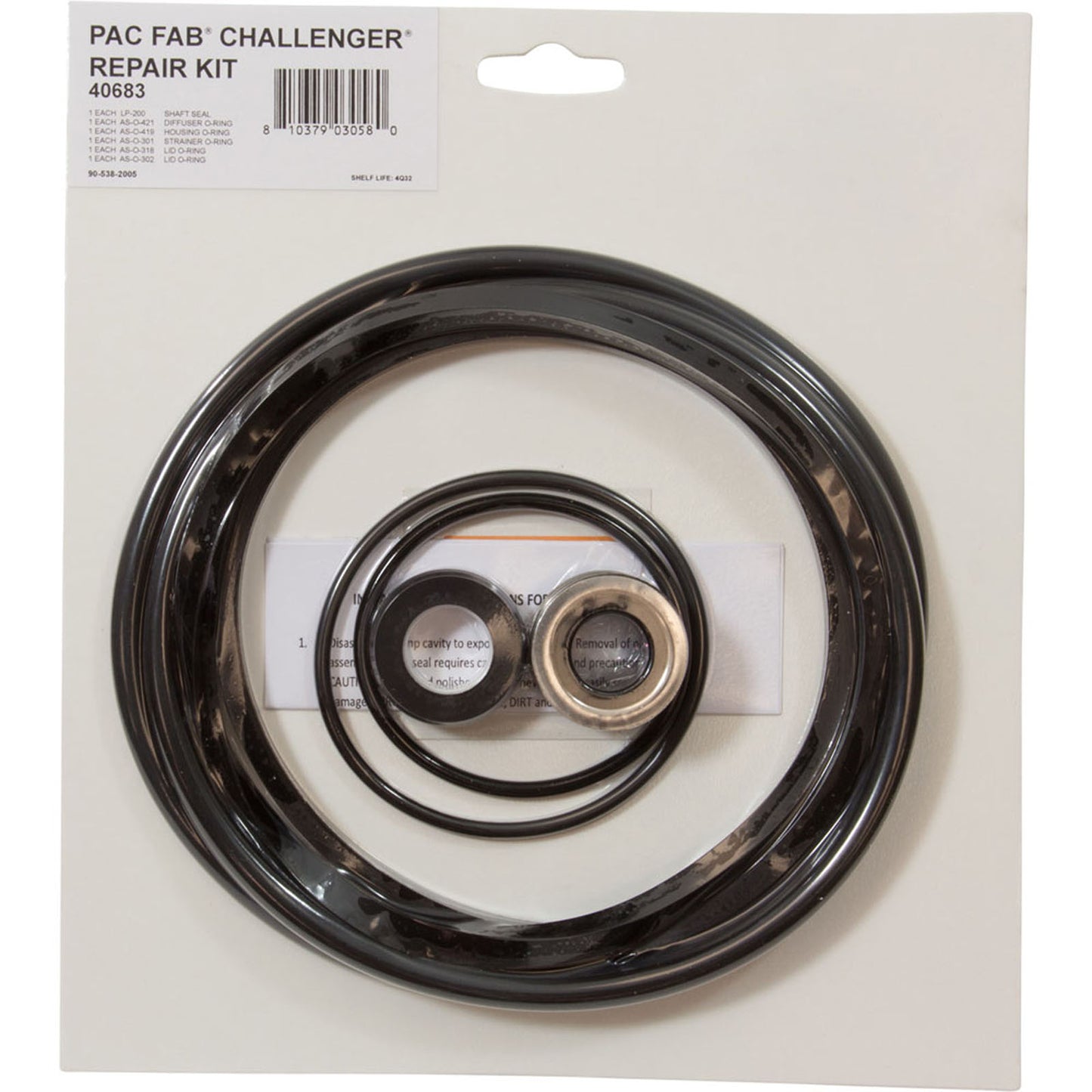 Pump O-Ring Kit, Generic Challenger, w/ Seal