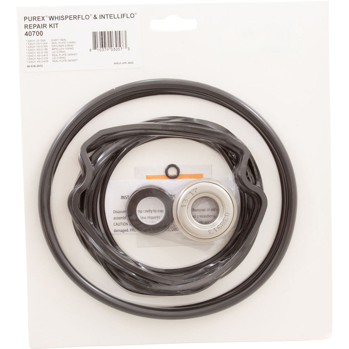 Pump O-Ring Kit, Generic WhisperFlo, w/Seal
