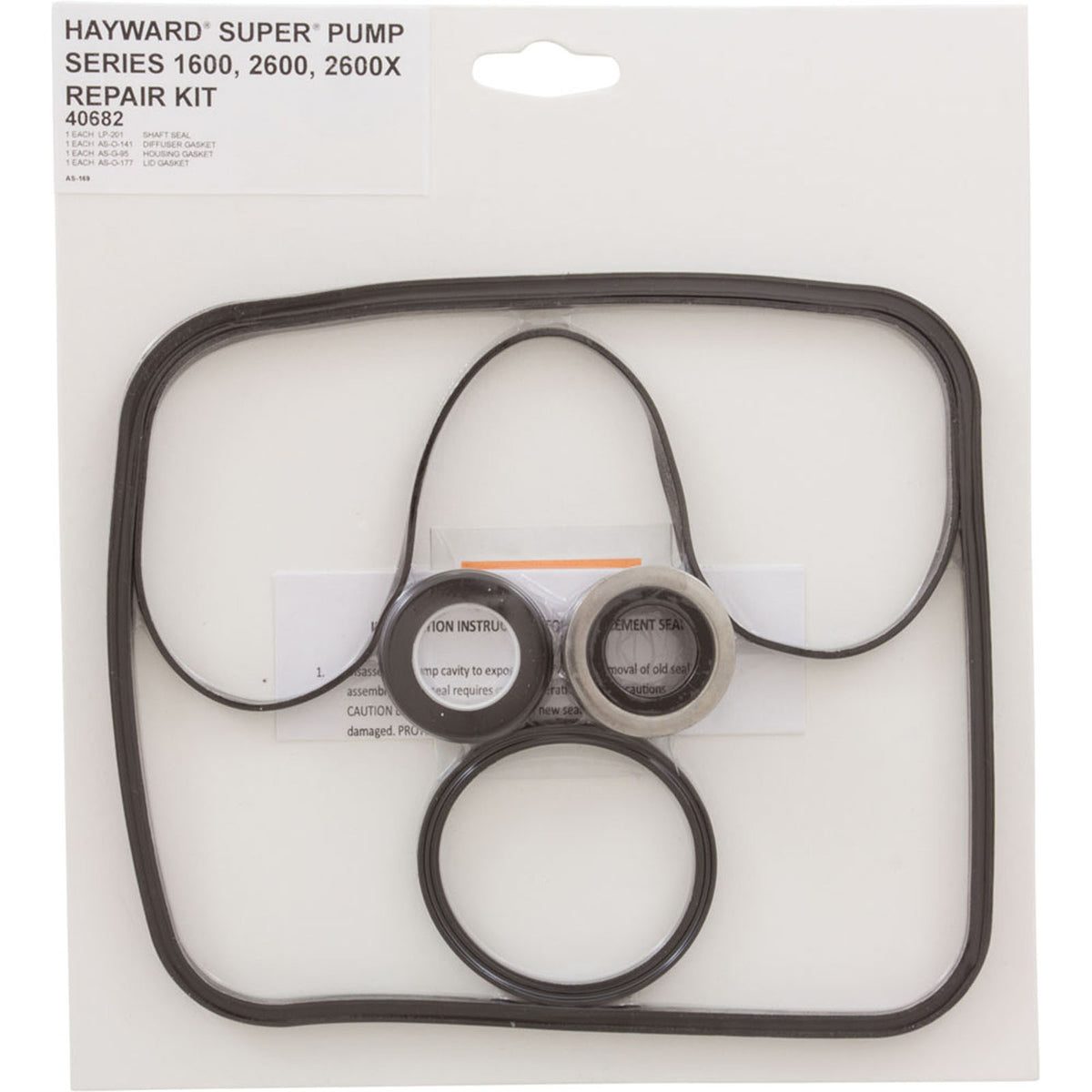 Pump O-Ring Kit, Generic Hayward Super Pump, w/Seal