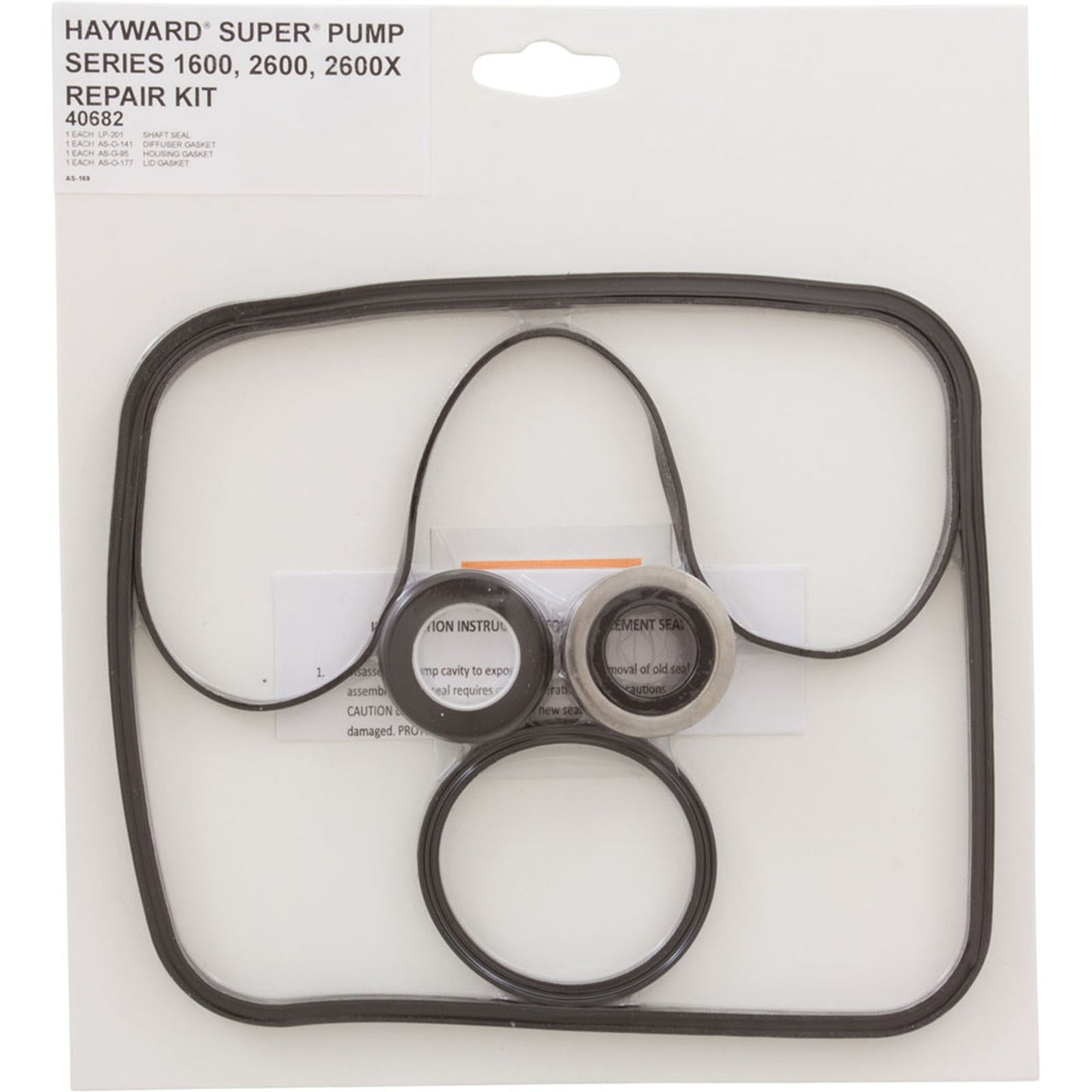 Pump O-Ring Kit, Generic Hayward Super Pump, w/Seal