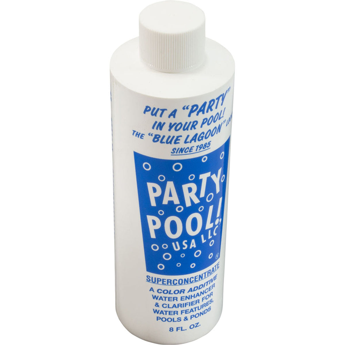 Pool color Additive, Party Pool, 8oz Bottle, BlueLagoon