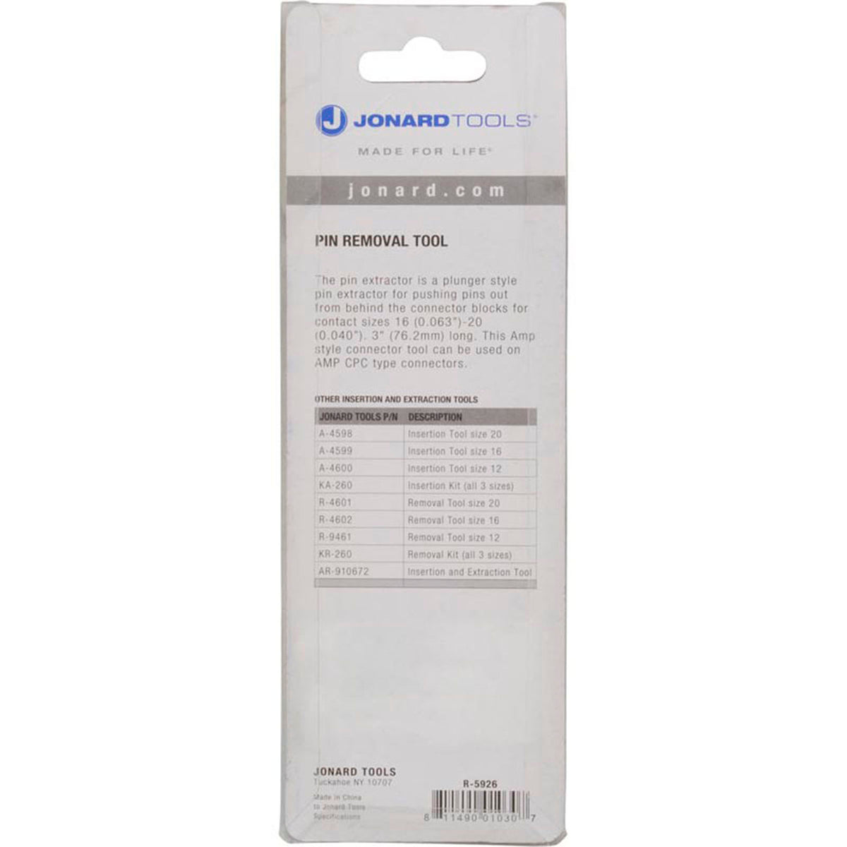 Tool, Pin Extraction, AMP Style, Generic