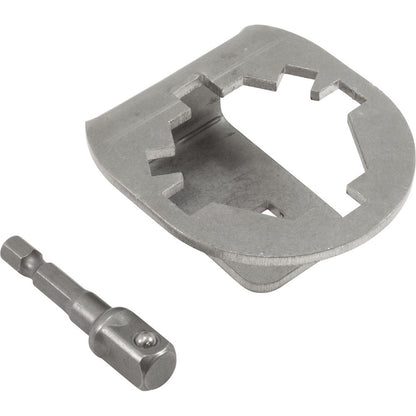 Tool, Socket, 3 and 4-Lobe Clamp Knob, Stainless Steel