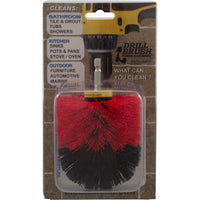 Drill Brush, Useful Products, Power Scrubber, Stiff, Red/Black
