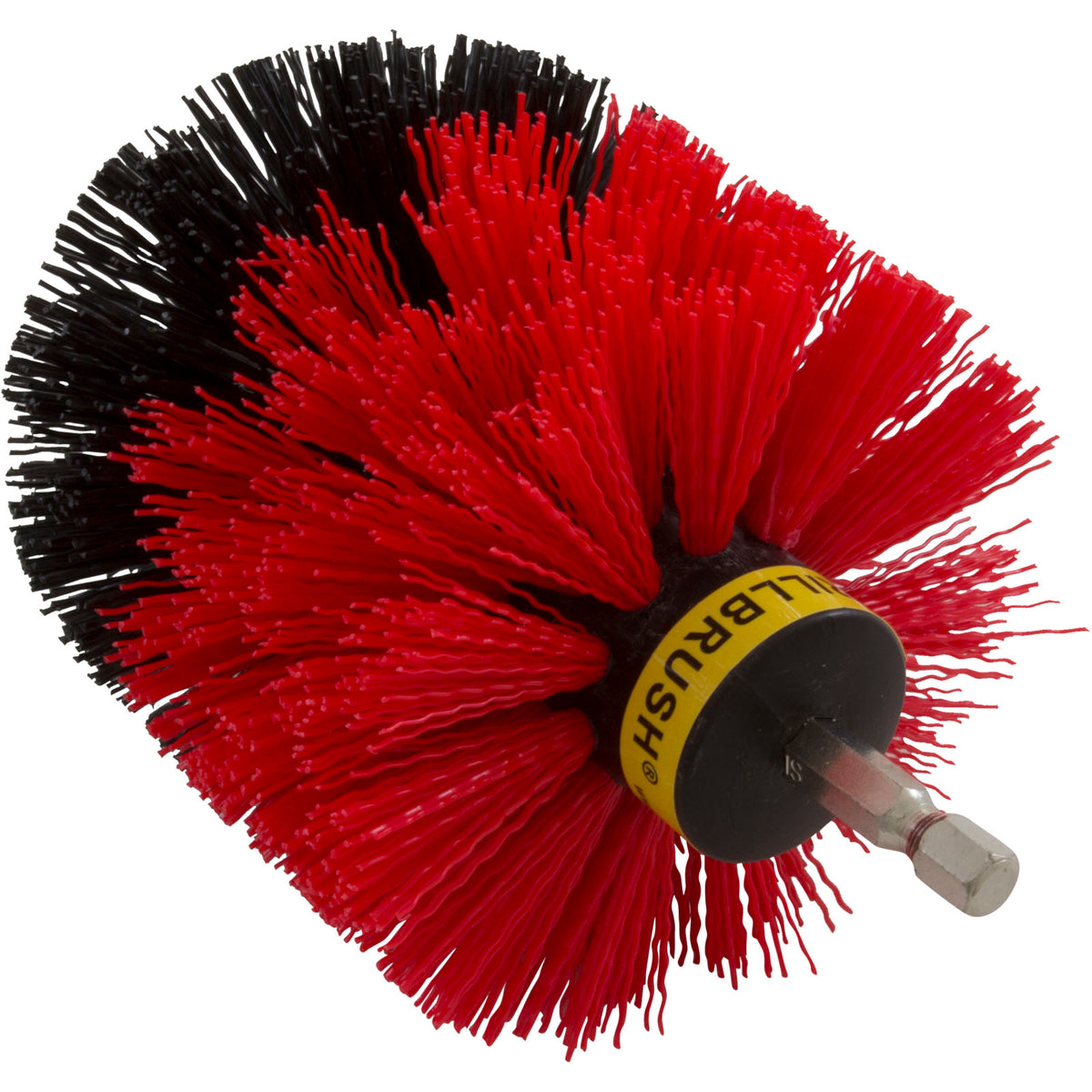 Drill Brush, Useful Products, Power Scrubber, Stiff, Red/Black
