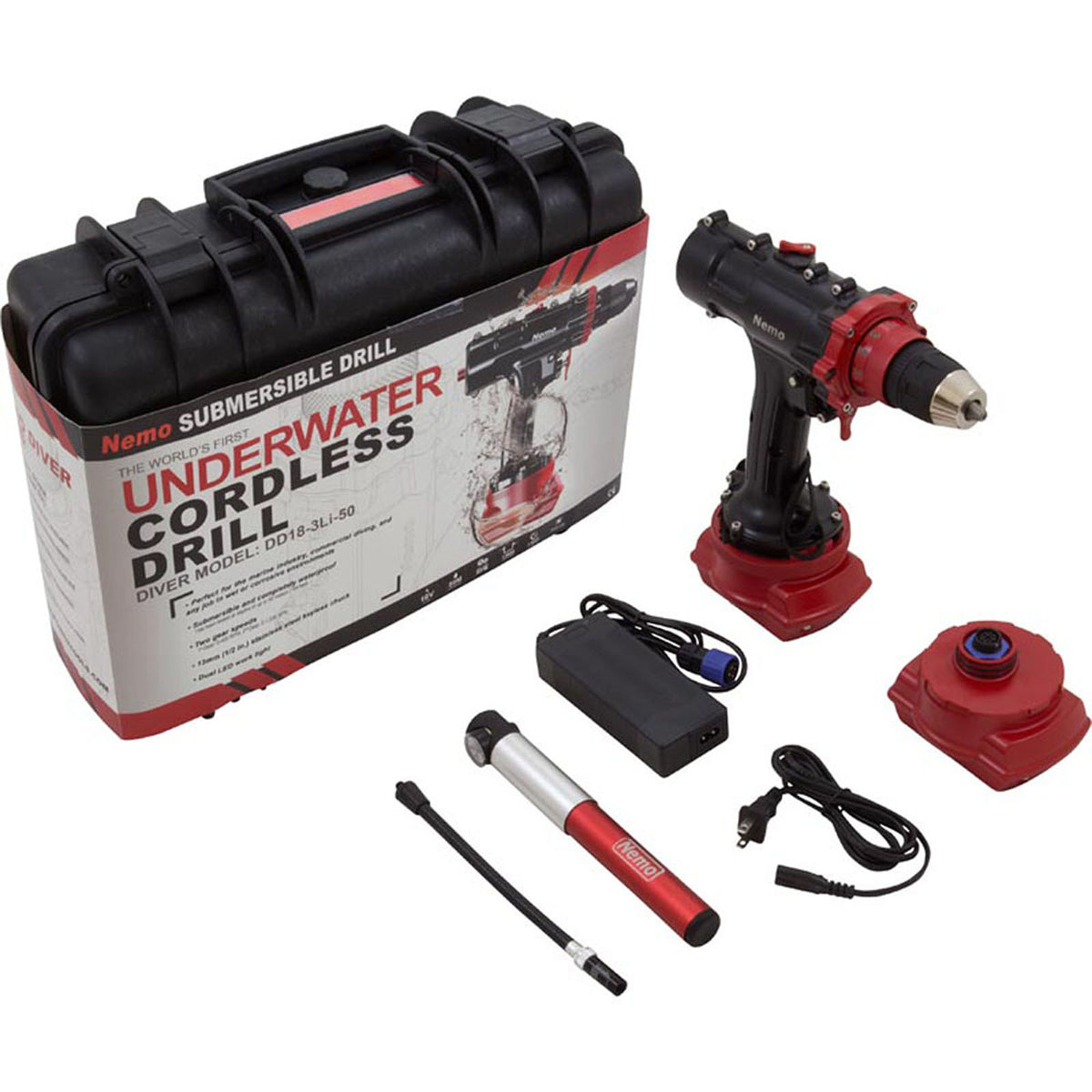 Underwater Drill, Nemo Power Tools Diver Model, 164 Ft Depth