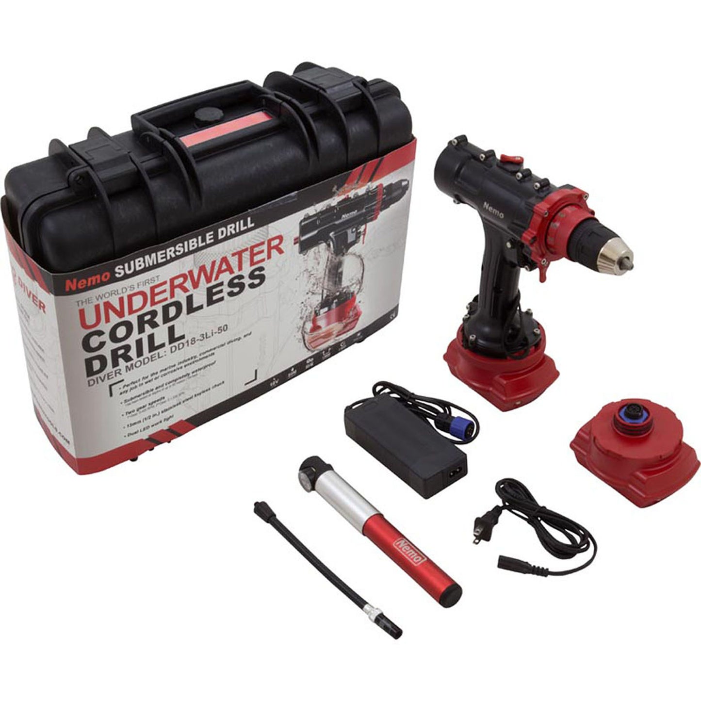 Underwater Drill, Nemo Power Tools Diver Model, 164 Ft Depth