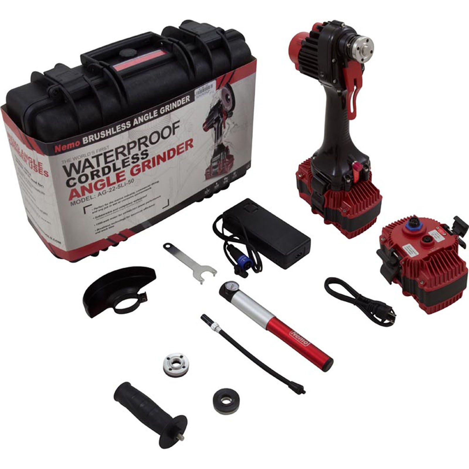 Underwater Angle Grinder, Nemo Power Tools, 164 Ft Depth, 6Ah