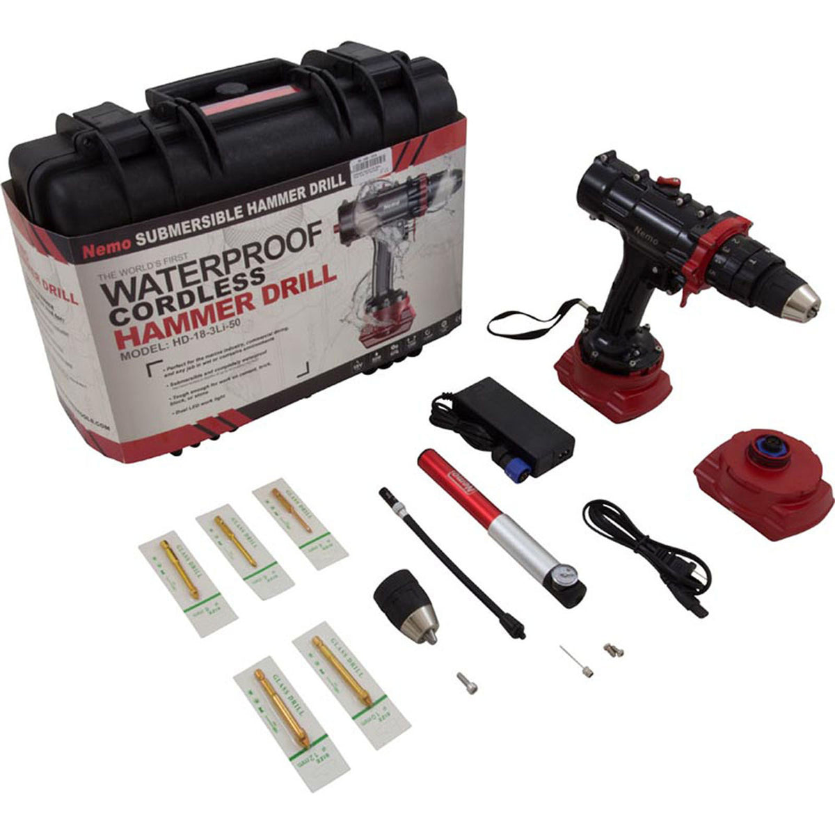 Underwater Hammer Drill, Nemo Power Tools, 164 Foot Depth