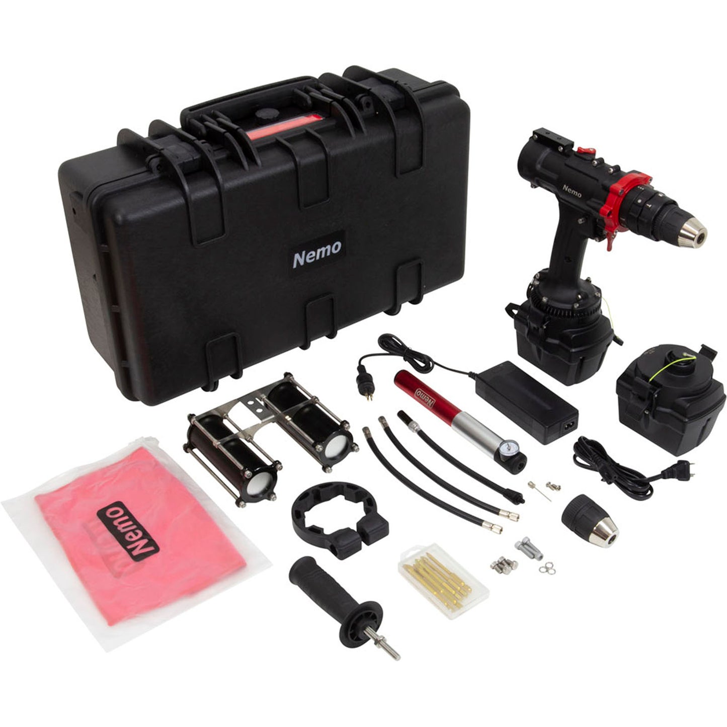 Taladro percutor para operaciones especiales, Nemo Power Tools, 100 m, (2) 6 Ah