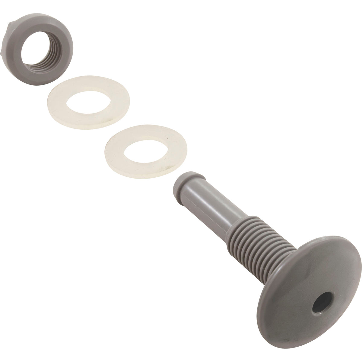 Air Injector, CMP Economy, Single Port, 3/8"fd, 3/8"sb, Gray
