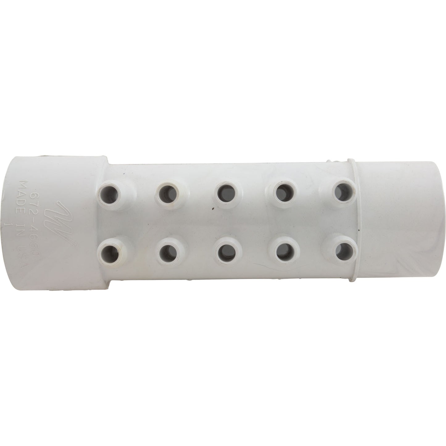 Manifold, 3/8"sb, 10 Port, Flow Thru, 1-1/2"s x 1-1/2"spg