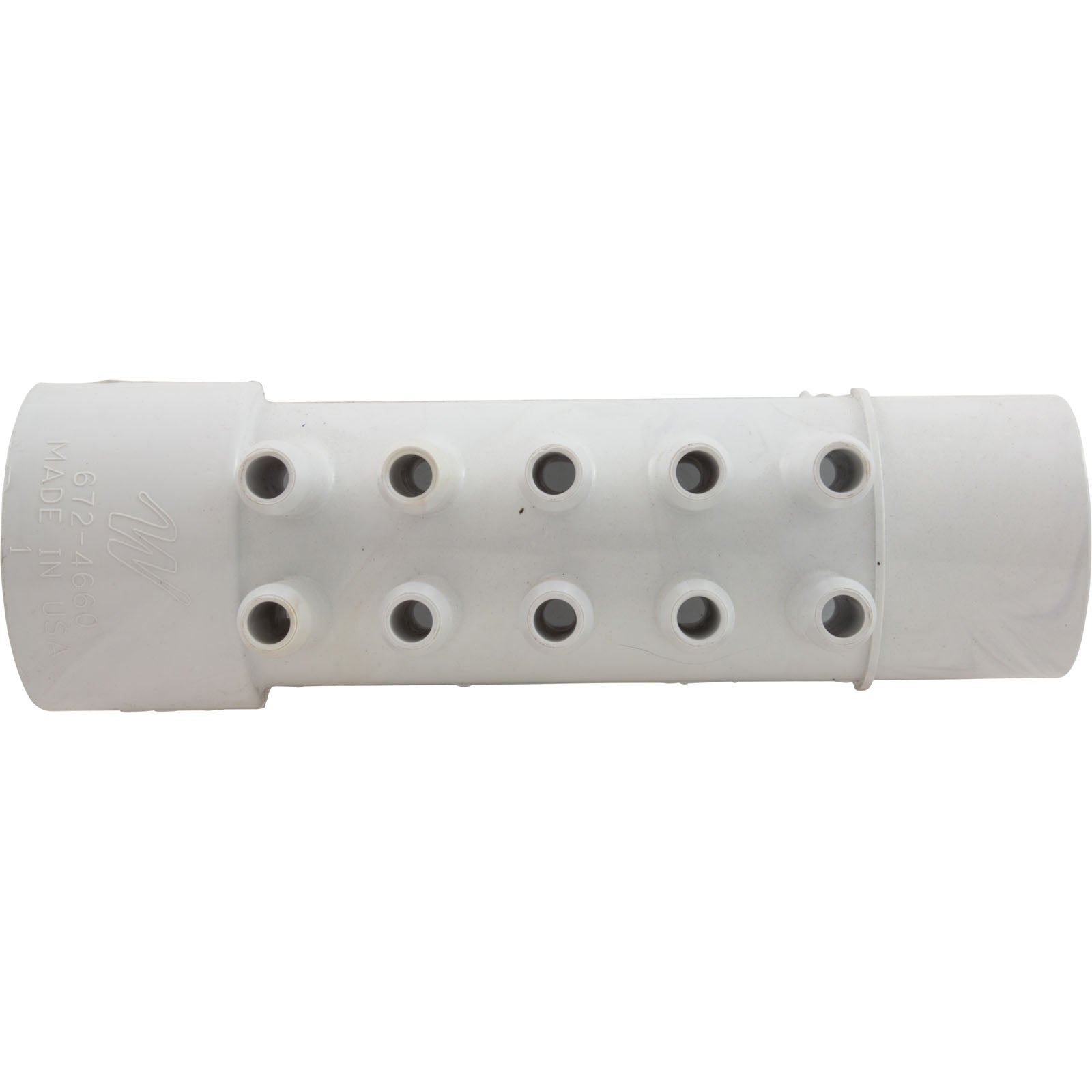 Manifold, 3/8"sb, 10 Port, Flow Thru, 1-1/2"s x 1-1/2"spg