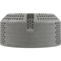 Suction Cover, WW 3-1/2" Ultra Hi-Flo, 2-3/8"hs, Gray
