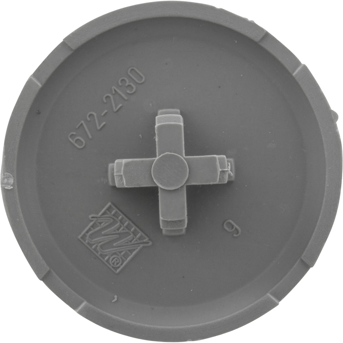 Tapa de inyector de aire, WW, perfil bajo, 1-3/4" fd, gris