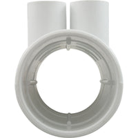 Manifold, 1/2" Slip, 6 Port, Flow Thru, 2" Slip x 2" Slip
