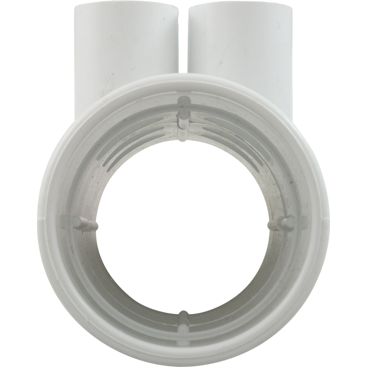 Manifold, 1/2" Slip, 6 Port, Flow Thru, 2" Slip x 2" Slip