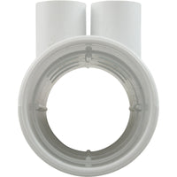 Manifold, 1/2" Slip, 6 Port, Flow Thru, 2" Slip x 2" Slip