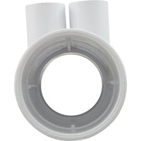 Manifold, 1/2" Slip, 4 Port, Flow Thru, 2" Slip x 2" Spigot