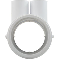 Manifold, 1/2" Slip, 4 Port, Flow Thru, 2" Slip x 2" Spigot