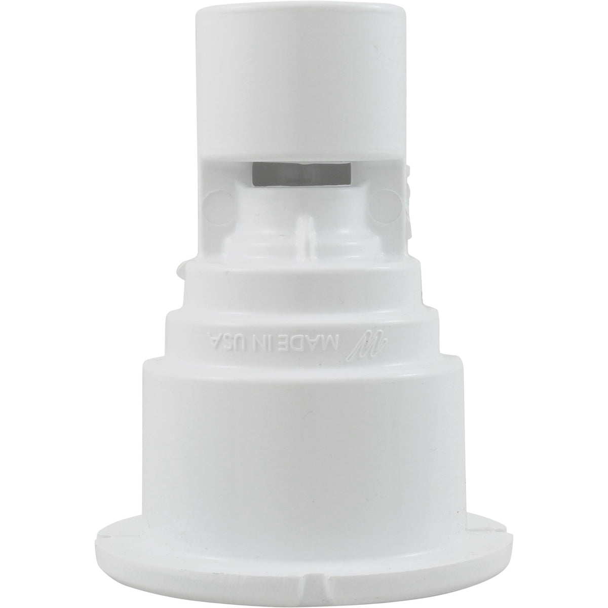 Wall Fitting, WW Poly Storm Gunite, Built-In, Wht, Thread-In