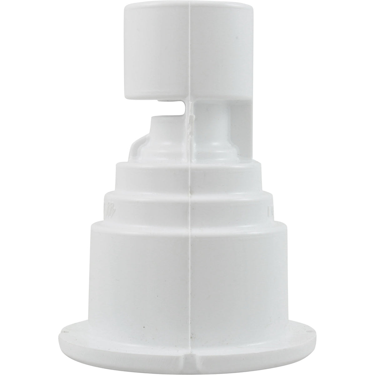Wall Fitting, WW Poly Storm Gunite, Built-In, Wht, Thread-In